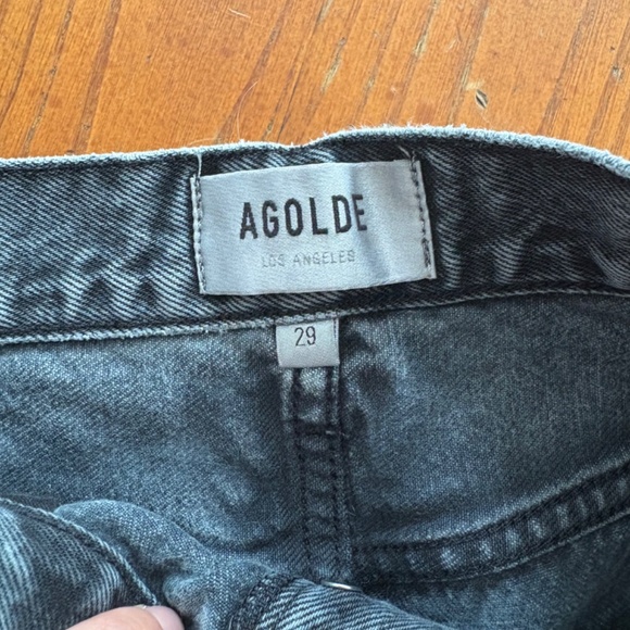 Agolde 90's Pinch Waist Jeans Cut-Offs - Picture 2 of 4